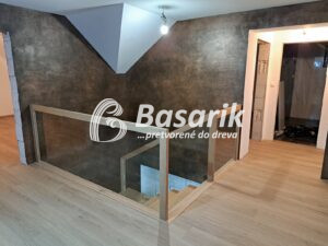 Moderné dubové schody s minimalistickým dizajnom