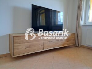 závesná TV skrinka dub