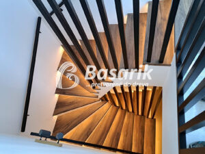 Čierne lamelové zábradlie - Bratislava