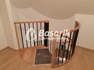 Kovové špirálové schody č.2